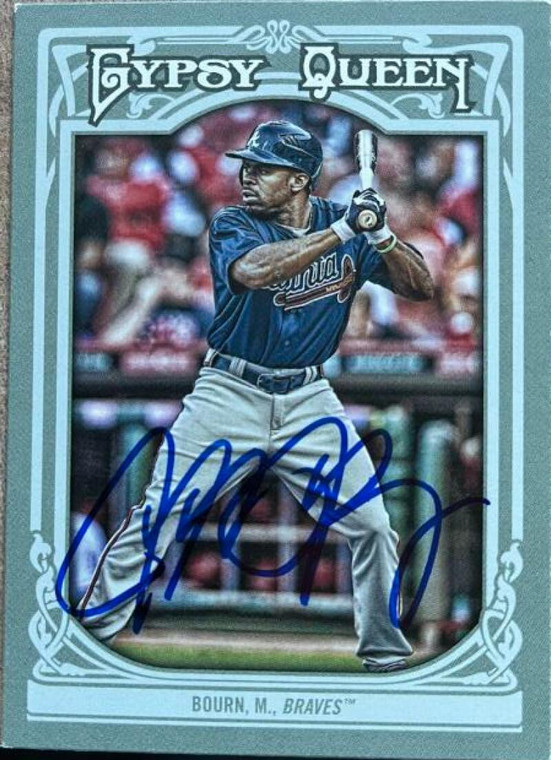 Michael Bourn Autographed 2013 Topps Gypsy Queen #95