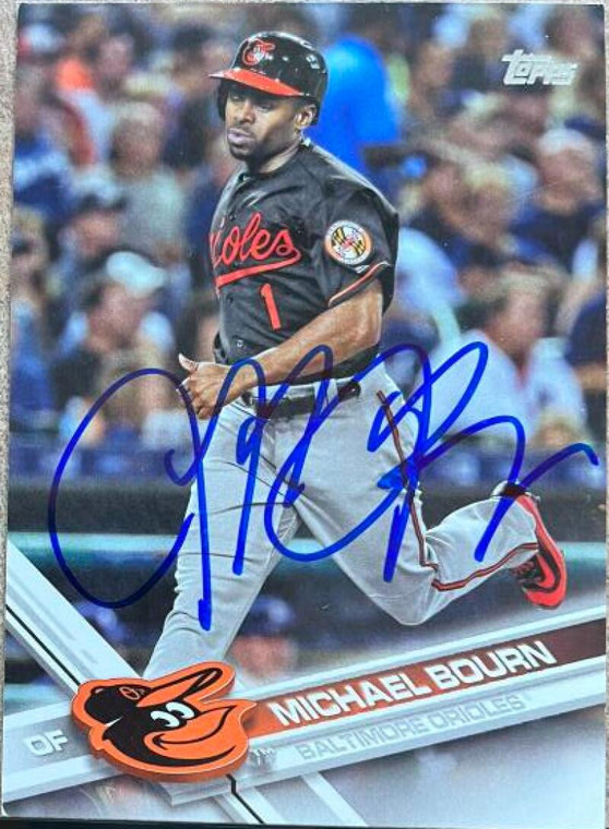 Michael Bourn Autographed 2017 Topps #127