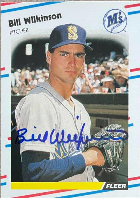 Bill Wilkinson Autographed 1988 Fleer Glossy #390