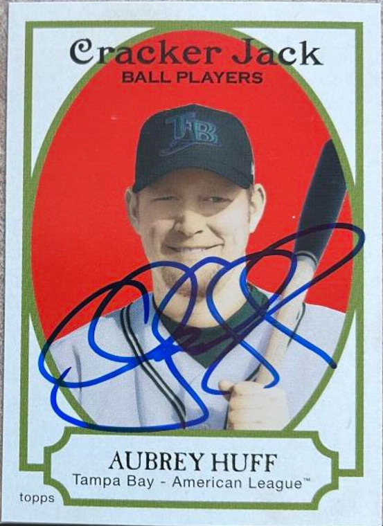 Aubrey Huff Autographed 2005 Topps Cracker Jack #62