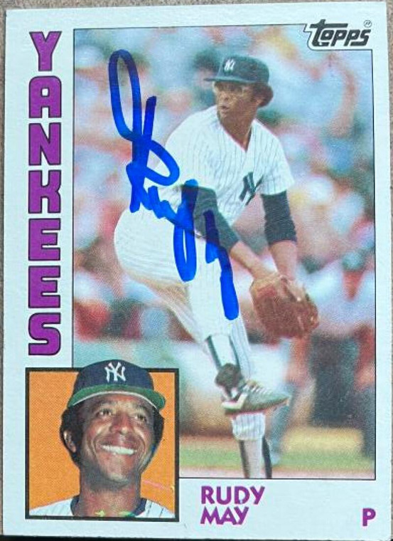 Rudy May Autographed 1984 Topps #652