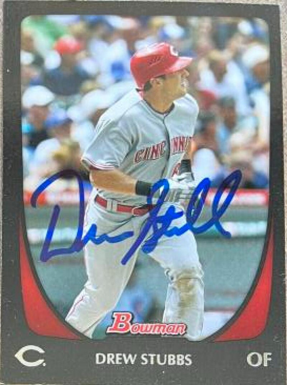 Drew Stubbs Autographed 2011 Bowman #94