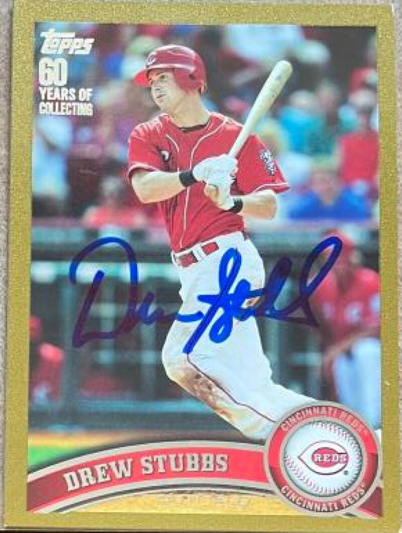 Drew Stubbs Autographed 2011 Topps Gold #349 LE/2011