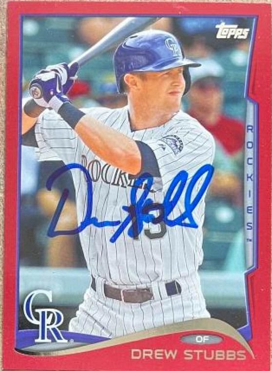 Drew Stubbs Autographed 2014 Topps Update - Target Red Border #US-41