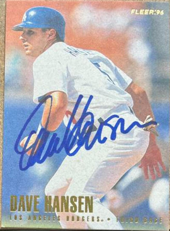 Dave Hansen Autographed 1996 Fleer #435
