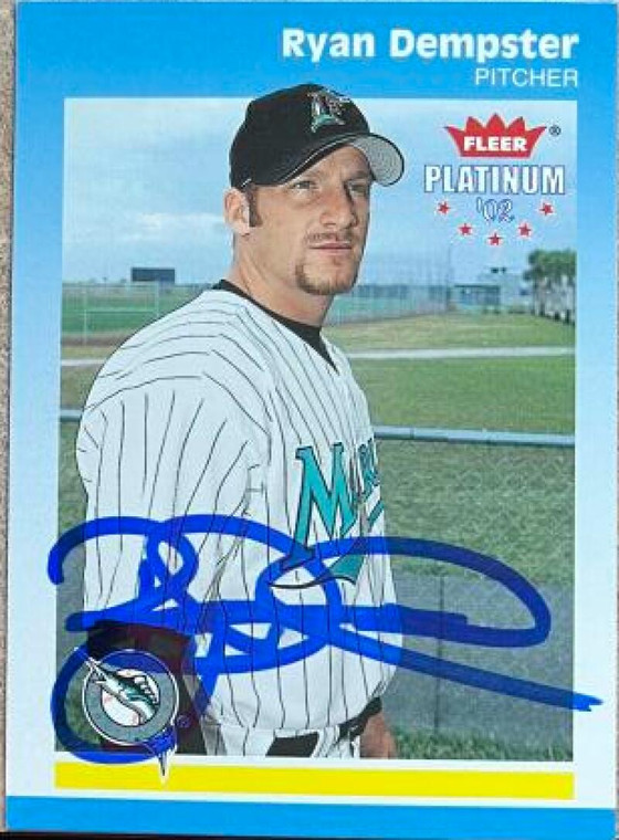 Ryan Dempster Autographed 2002 Fleer Platinum #213