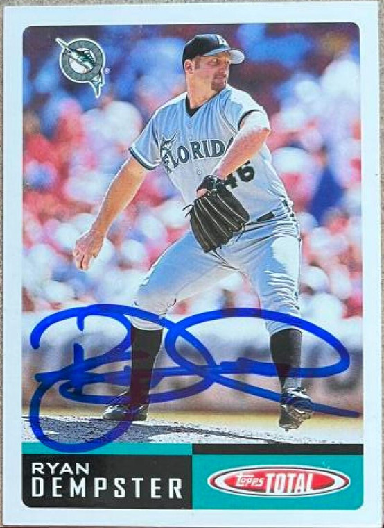 Ryan Dempster Autographed 2002 Topps Total #470