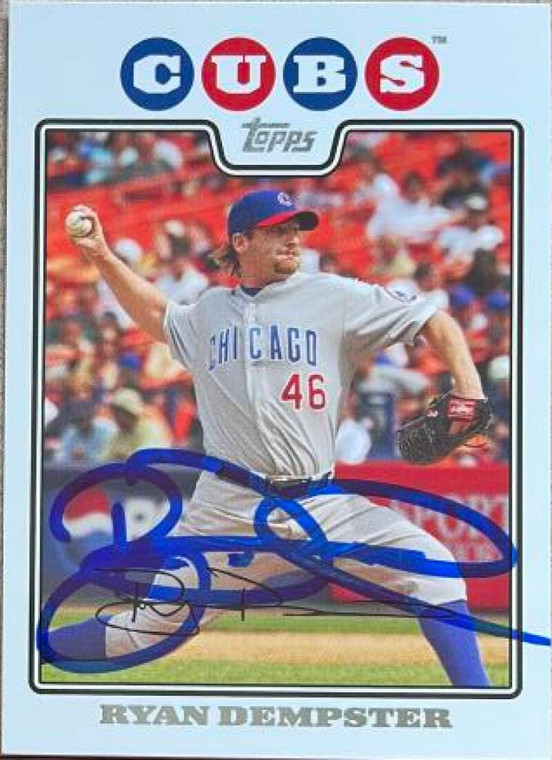 Ryan Dempster Autographed 2008 Topps #43
