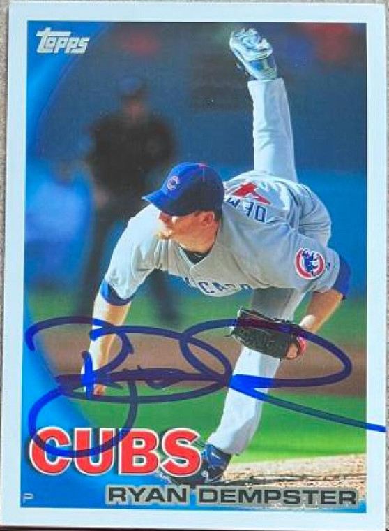 Ryan Dempster Autographed 2010 Topps #135