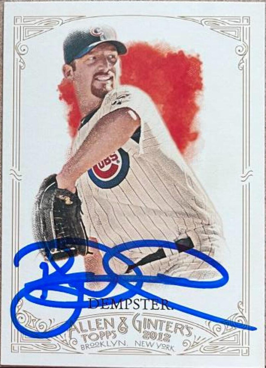 Ryan Dempster Autographed 2012 Topps Allen & Ginter #342