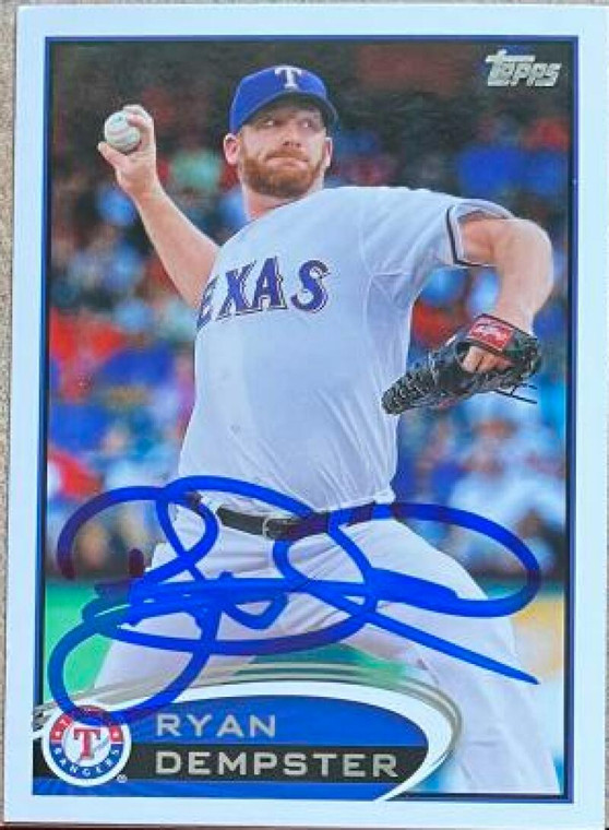 Ryan Dempster Autographed 2012 Topps Update #US100