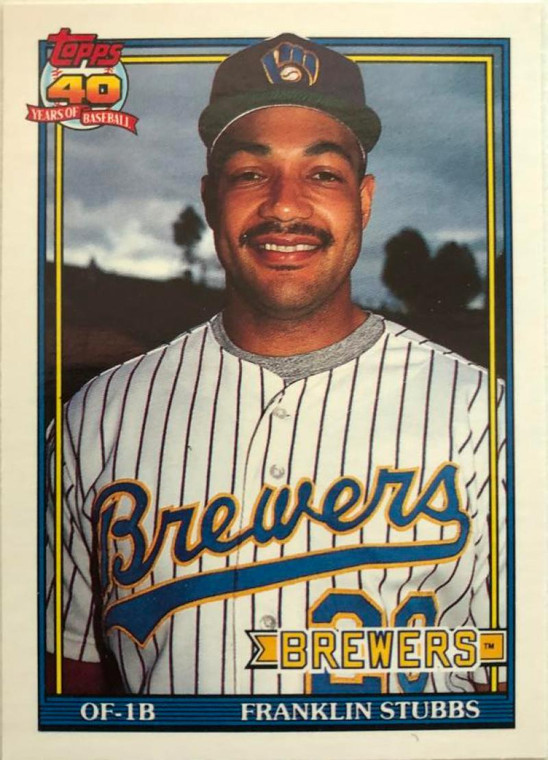 1991 Topps Traded #115T Franklin Stubbs NM-MT Milwaukee Brewers 