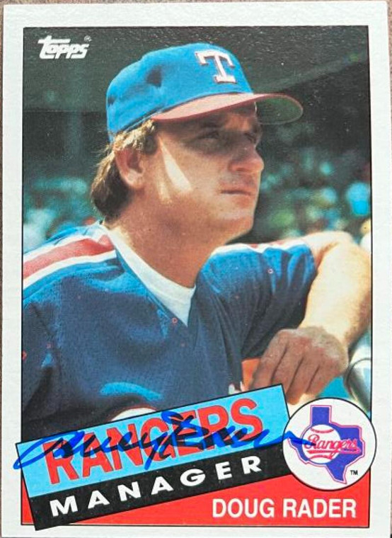 Doug Rader Autographed 1985 Topps #519