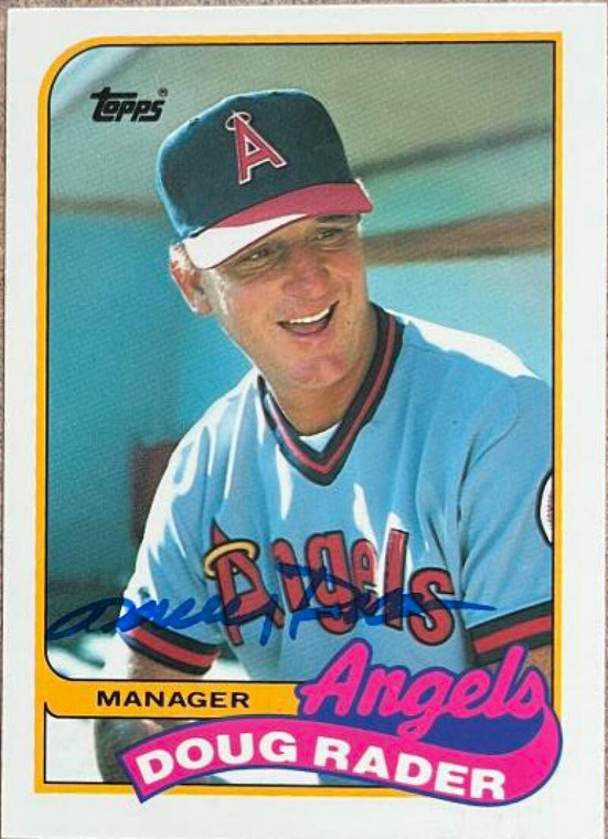 Doug Rader Autographed 1989 Topps Traded Tiffany #99T