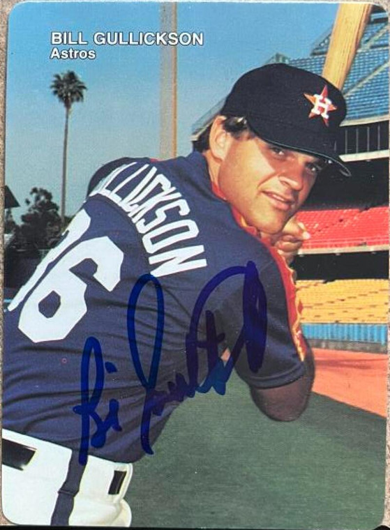 Bill Gullickson Autographed 1990 Mother's Cookies Houston Astros #13