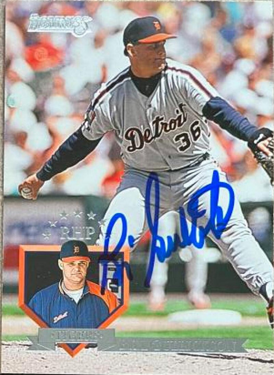 Bill Gullickson Autographed 1995 Donruss #434 Detroit Tigers Card