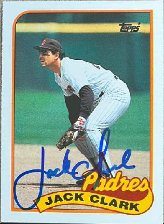 Jack Clark Autographed 1989 Topps Traded #20T