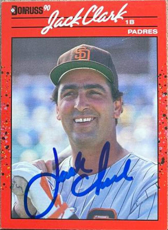 Jack Clark Autographed 1990 Donruss #128