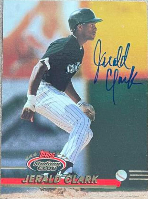 Jerald Clark Autographed 1993 Stadium Club #671