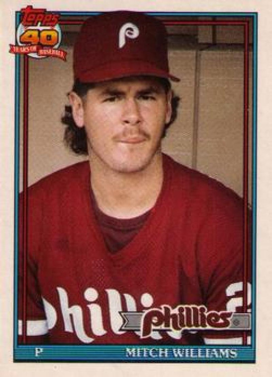 1991 Topps Traded #127T Mitch Williams NM-MT Philadelphia Phillies 