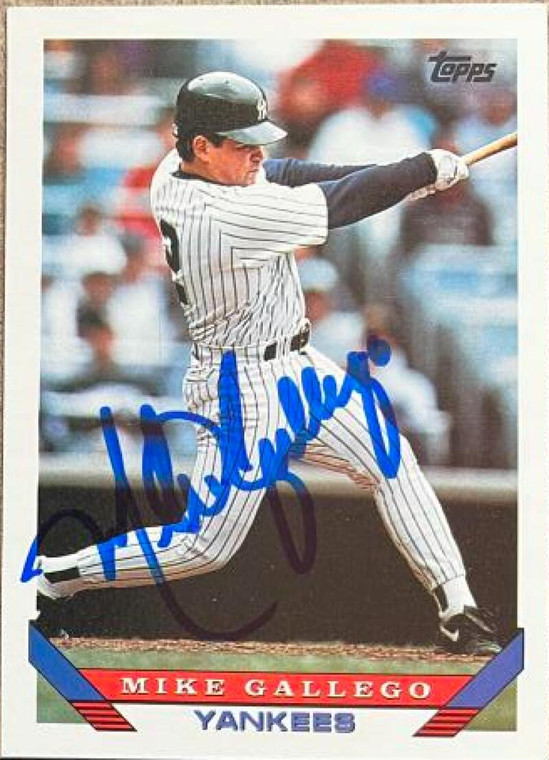 Mike Gallego Autographed 1993 Topps #287