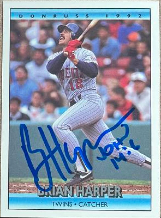 Brian Harper Autographed 1992 Donruss #83