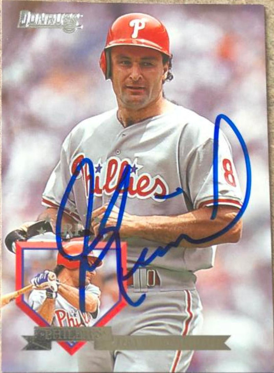 Jim Eisenreich Autographed 1995 Donruss #211 Philadelphia Phillies Card