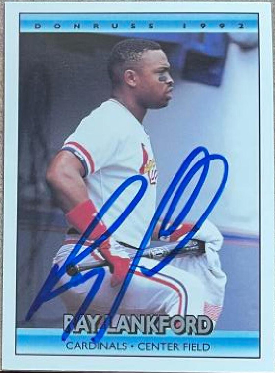 Ray Lankford Autographed 1992 Donruss #350