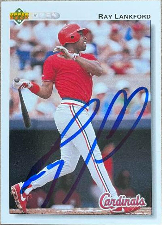 Ray Lankford Autographed 1992 Upper Deck #262