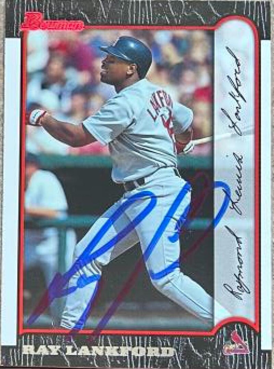 Ray Lankford Autographed 1999 Bowman #57