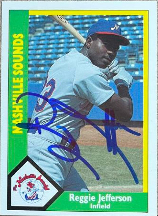 Reggie Jefferson Autographed 1990 CMC #22