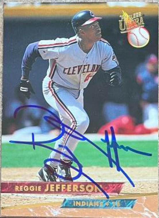 Reggie Jefferson Autographed 1993 Fleer Ultra #541