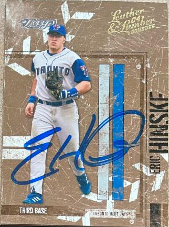 Eric Hinske Autographed 2004 Donruss Leather & Lumber #148