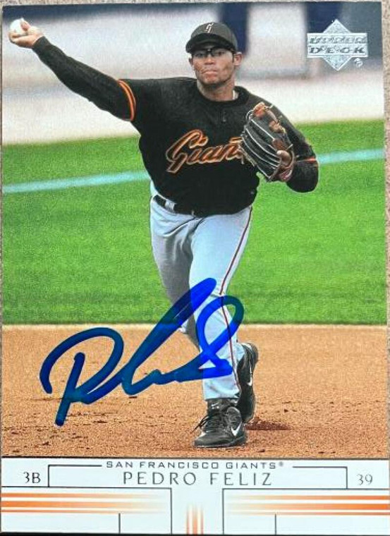 Pedro Feliz Autographed 2002 Upper Deck #360