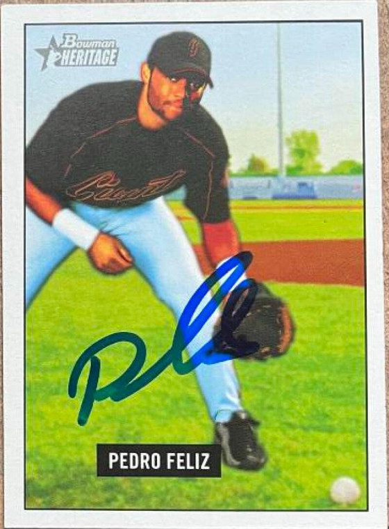 Pedro Feliz Autographed 2005 Bowman Heritage #13