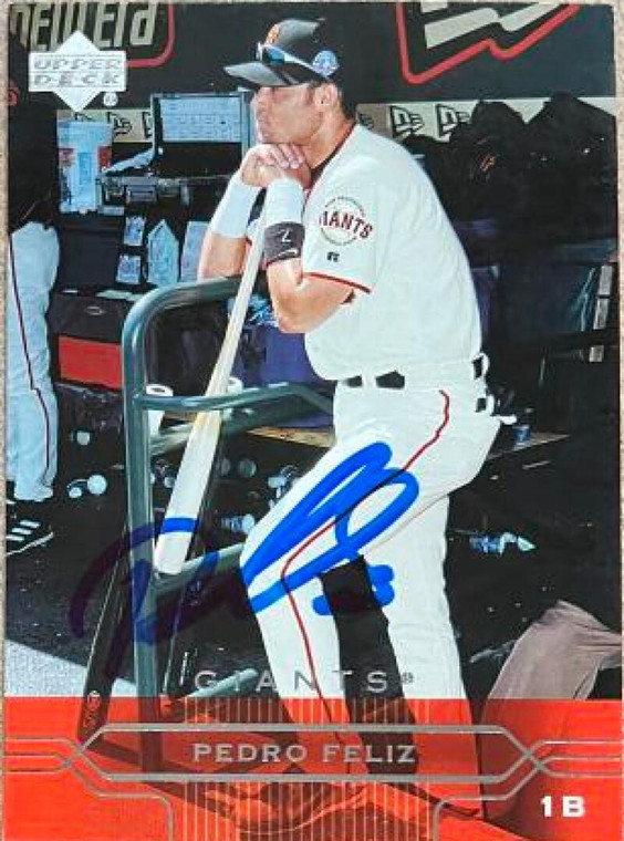 Pedro Feliz Autographed 2005 Upper Deck #174