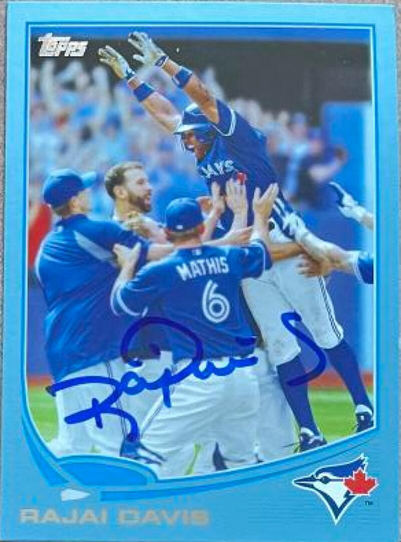 Rajai Davis Autographed 2013 Topps Blue #311 