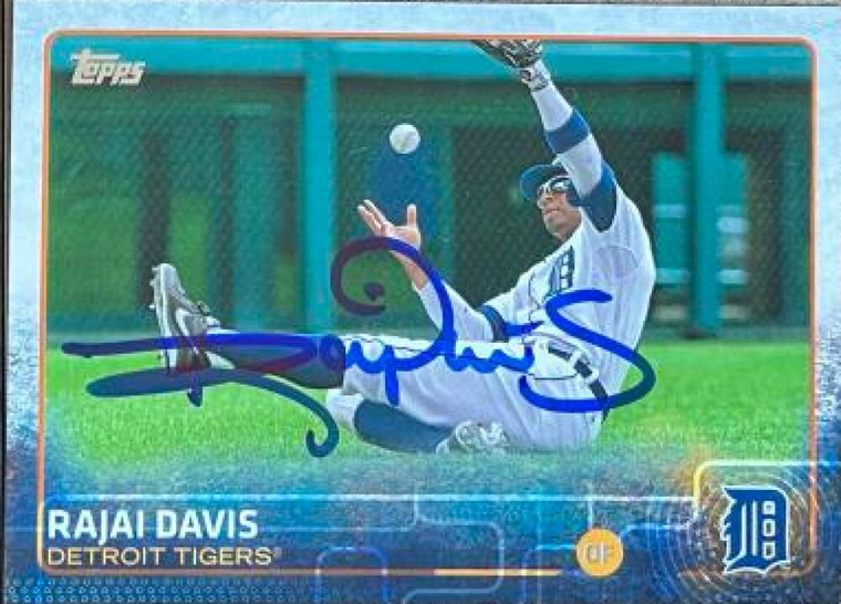 Rajai Davis Autographed 2015 Topps #518