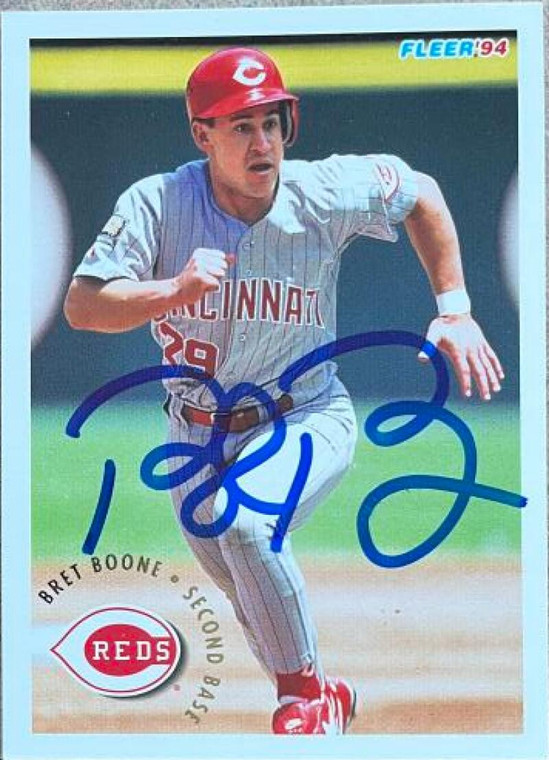 Bret Boone Autographed 1994 Fleer Update #U114