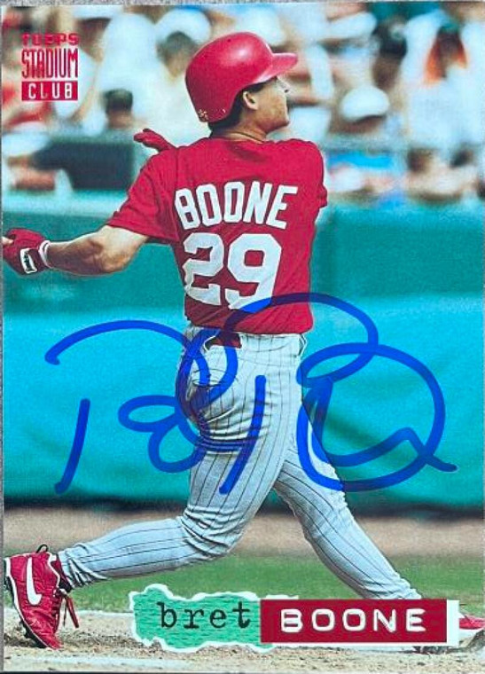Bret Boone Autographed 1994 Stadium Club #671