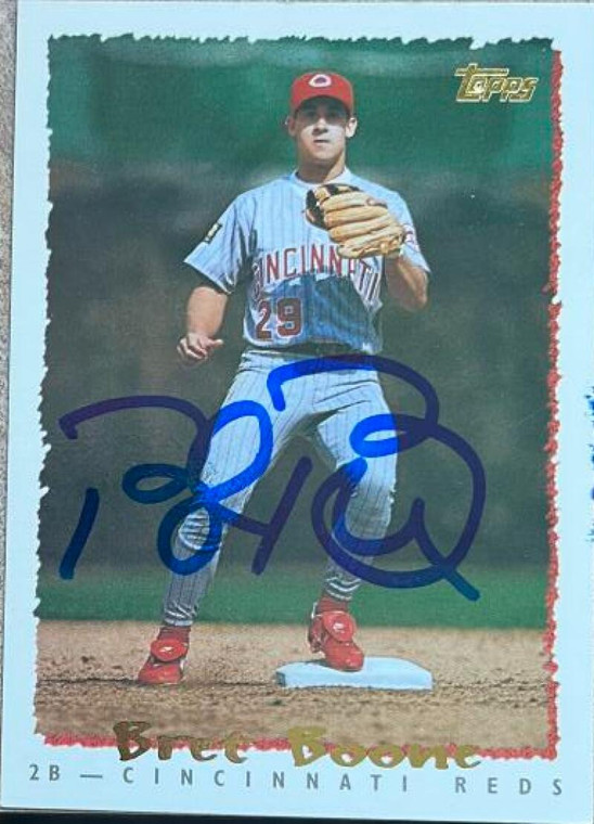 Bret Boone Autographed 1995 Topps #113