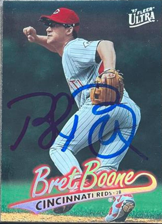 Bret Boone Autographed 1997 Fleer Ultra #174