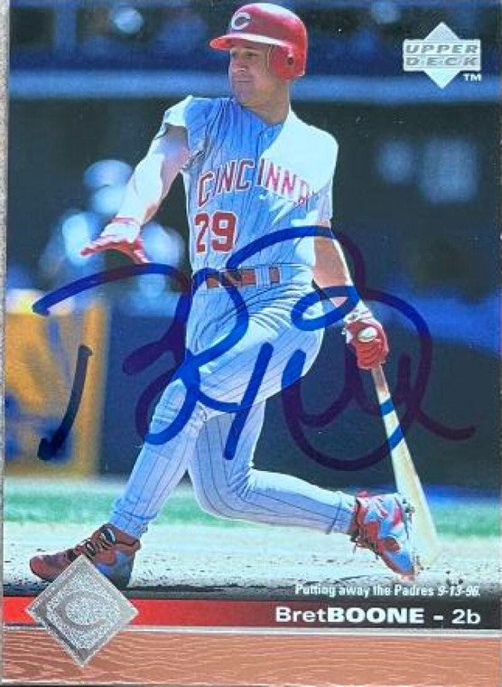 Bret Boone Autographed 1997 Upper Deck #340