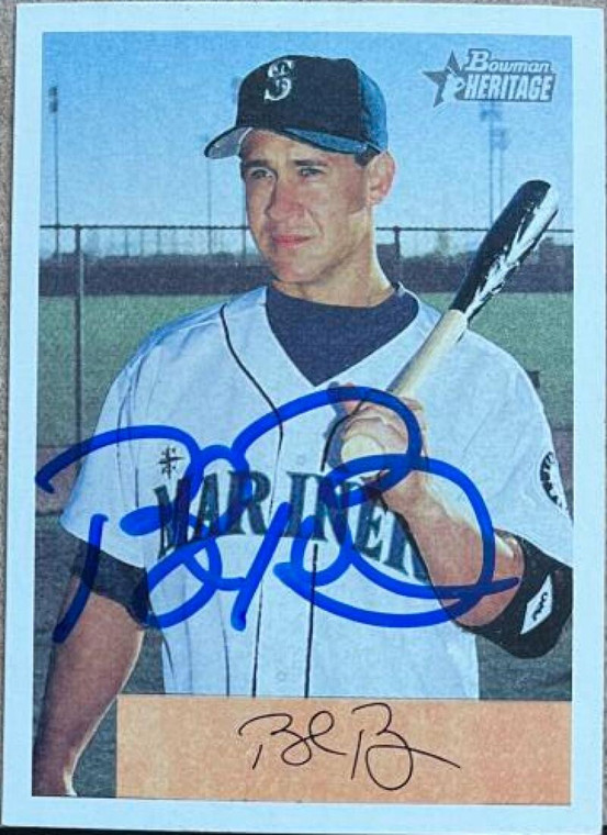 Bret Boone Autographed 2002 Bowman Heritage #82