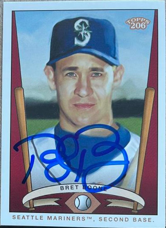 Bret Boone Autographed 2002 Topps 206 - Team 206 (Series 2) #T206-20 
