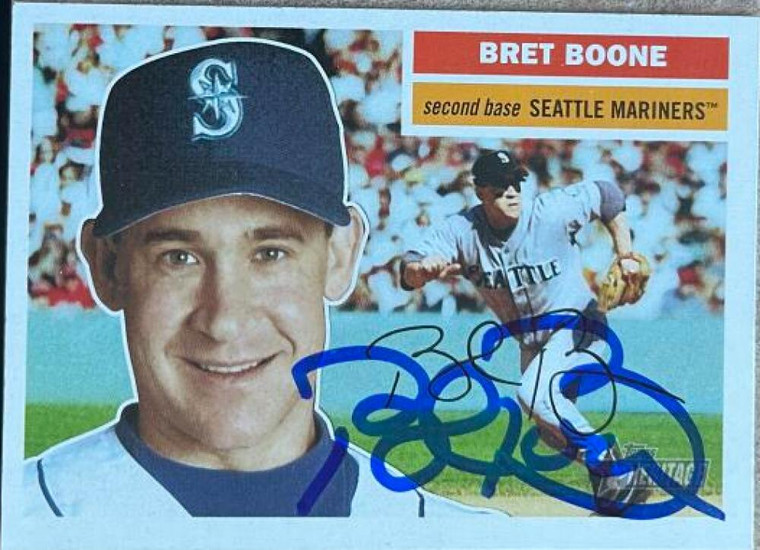 Bret Boone Autographed 2005 Topps Heritage #376