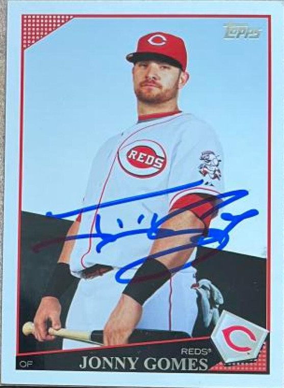 Jonny Gomes Autographed 2009 Topps Updates & Highlights #UH106