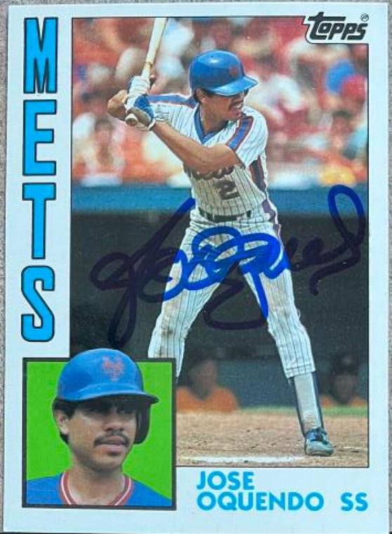 Jose Oquendo Autographed 1984 Topps Tiffany #208