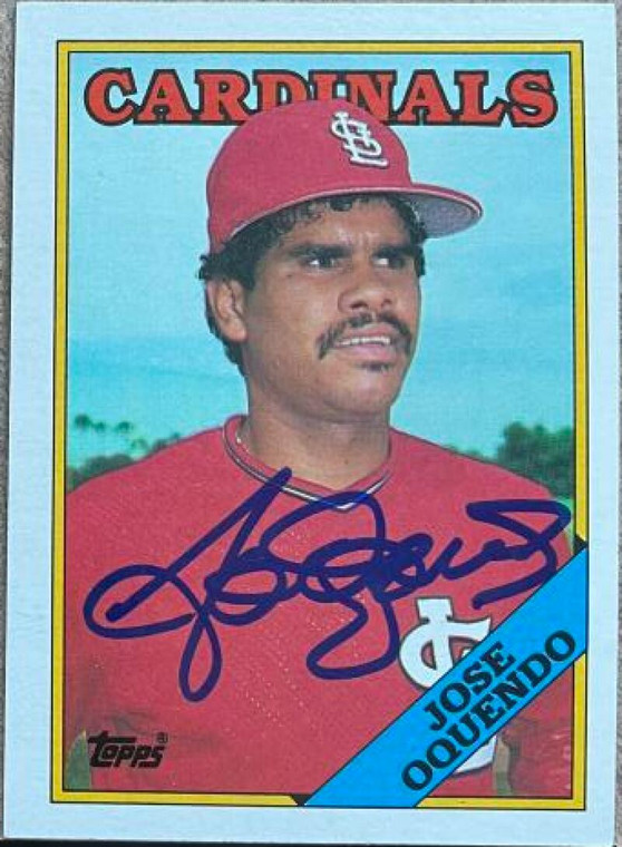 Jose Oquendo Autographed 1988 Topps #83