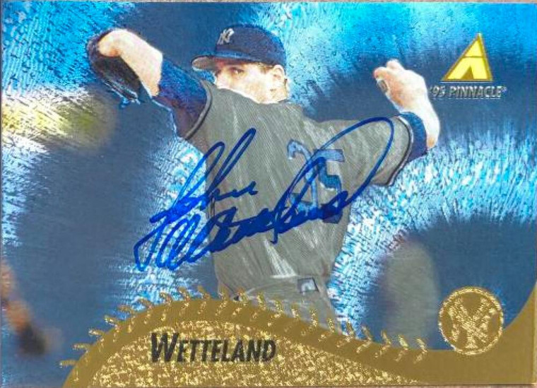 John Wetteland Autographed 1995 Pinnacle Museum Collection #347